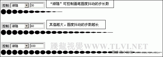 Photoshop基础教程：解析画笔工具中的形状动态,PS教程,图老师教程网