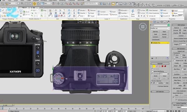 3dsmax制作数码单反照相机建模教程,PS教程,图老师教程网