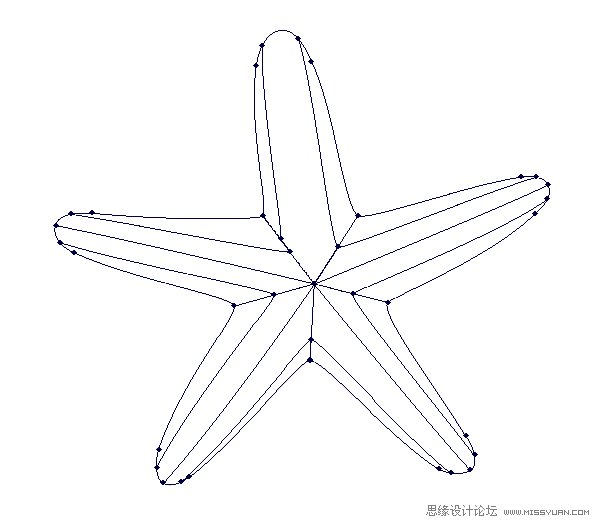 Illustrator绘制立体真实的海星教程,PS教程,图老师教程网