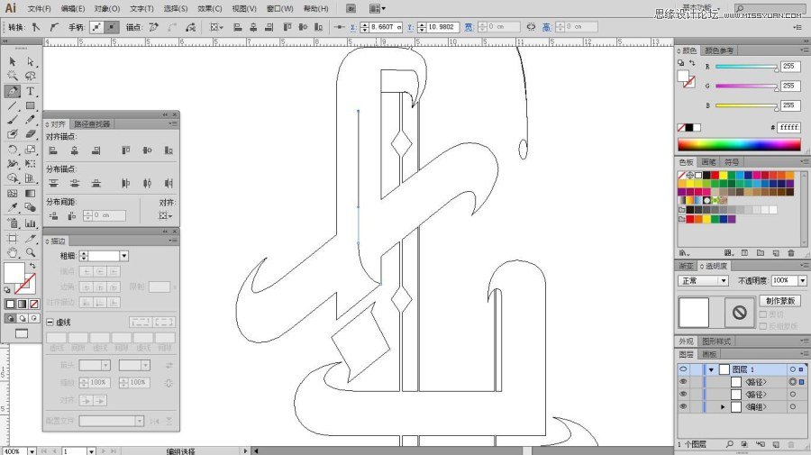 Illustrator绘制超酷的七夕海报教程,PS教程,图老师教程网