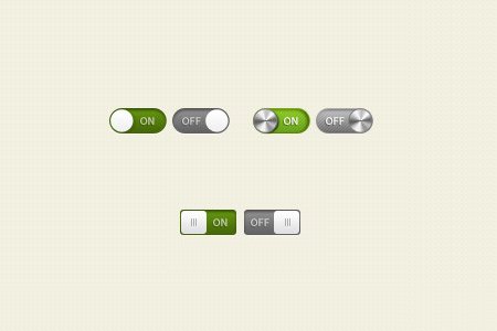 90个免费漂亮的切换开关按钮PSD素材,PS教程,图老师教程网