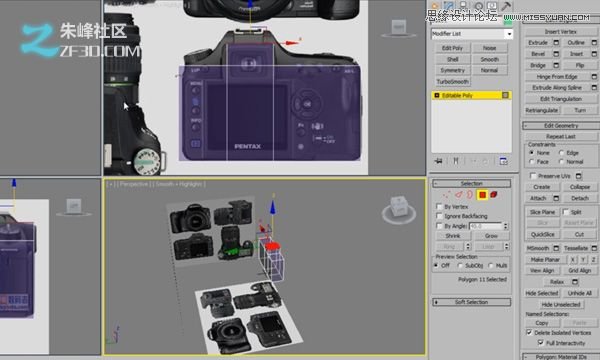 3dsmax制作数码单反照相机建模教程,PS教程,图老师教程网