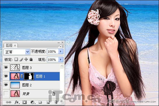 Photoshop使用颜色范围给美图抠图,PS教程,图老师教程网