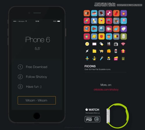 精选国外iPhone6 PSD设备模型素材集合,PS教程,图老师教程网