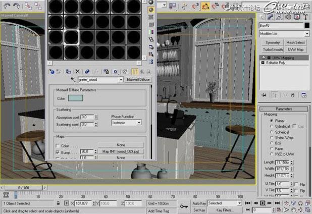 3ds Max打造西方开放式厨房局部场景,PS教程,图老师教程网