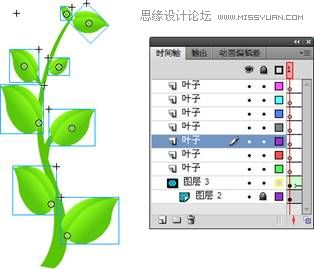 Flash CS4制作伸展的树枝教程,PS教程,图老师教程网