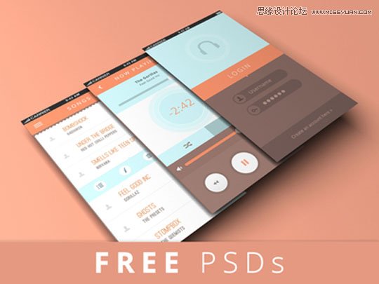 15款时尚大气的APP透视模型PSD素材,PS教程,图老师教程网