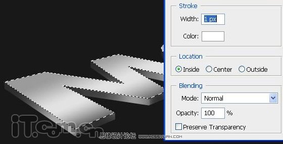 Photoshop制作一款3D立体金属字教程,PS教程,图老师教程网