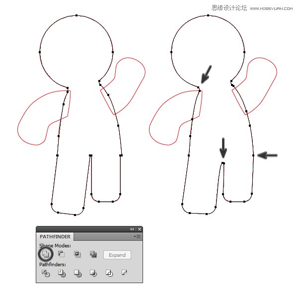 Illustrator绘制立体风格的饼干小人教程,PS教程,图老师教程网