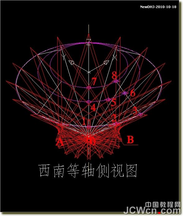 AutoCAD建模教程：绘制八心八箭的钻石,PS教程,图老师教程网