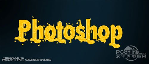 Photoshop详解融化字体设计教程,PS教程,图老师教程网