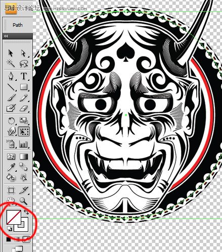 Illustrator绘制恶魔的面具插画图腾,PS教程,图老师教程网