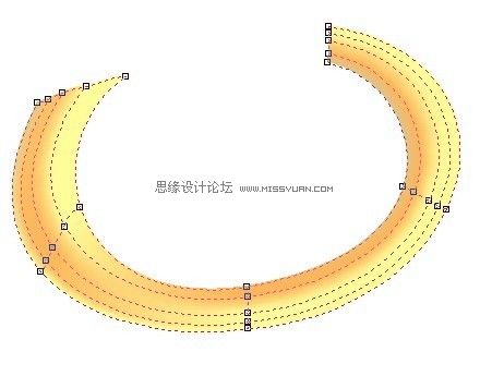 CorelDraw教程：用网格工具画个可爱卡通唢呐,PS教程,图老师教程网