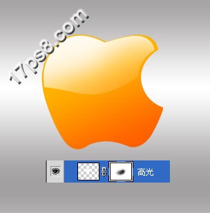 Photoshop制作高光质感苹果图标,PS教程,图老师教程网