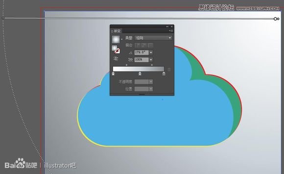Illustrator绘制立体效果的白云云彩,PS教程,图老师教程网