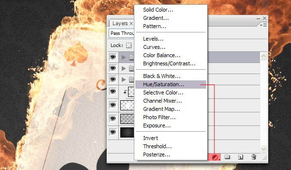 Photoshop合成超酷的火焰扑克牌效果,PS教程,图老师教程网