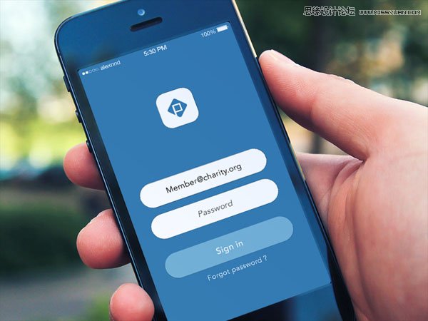 浅谈网页与APP中那些优美的登陆表单,PS教程,图老师教程网