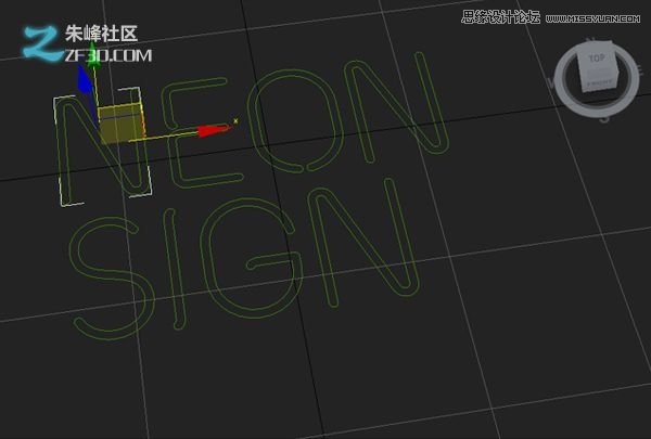3dmax结合Vray制作霓虹灯艺术字效果,PS教程,图老师教程网