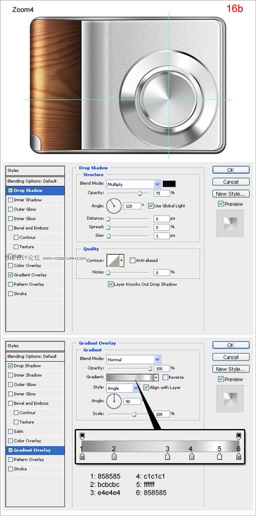 Photoshop CS3教程：绘制木质的数码相机,PS教程,图老师教程网