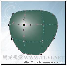 使用CorelDRAW中的“交互式网格填充”工具填充对象,PS教程,图老师教程网