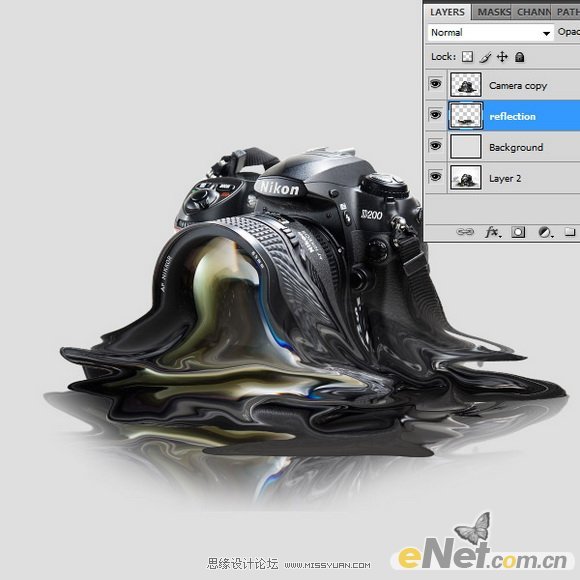 Photoshop制作熔化的数码相机,PS教程,图老师教程网