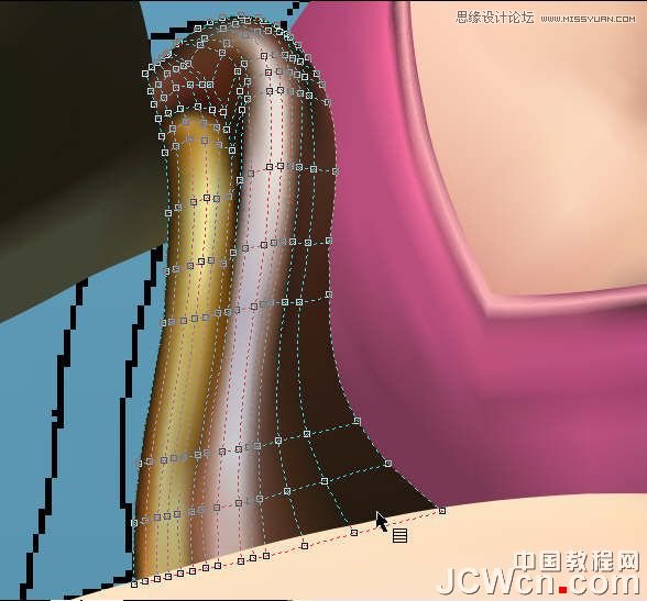 CorelDRAW巧用网格工具绘制恶魔谷插画,PS教程,图老师教程网