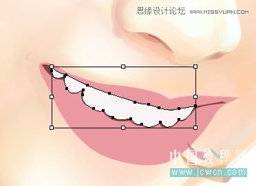 Illustrator网格工具绘制写实美女教程,PS教程,图老师教程网