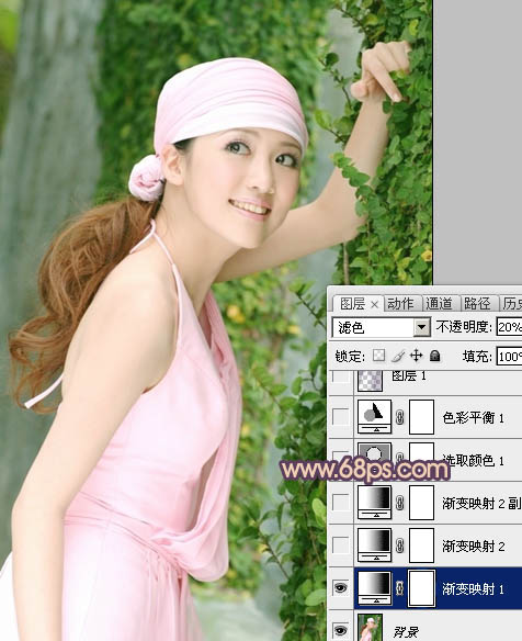 Photoshop调出外景美女日系淡雅效果,PS教程,图老师教程网