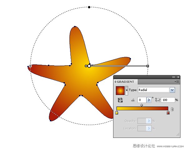 Illustrator绘制立体真实的海星教程,PS教程,图老师教程网