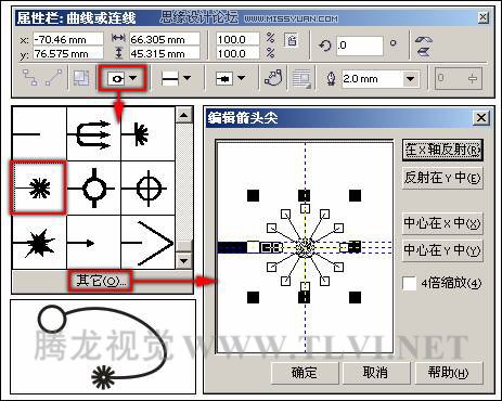 CorelDRAW中钢笔工具的用法,PS教程,图老师教程网