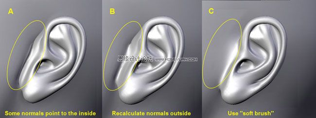 3Dmax建模教程：简单制作逼真耳朵模型,PS教程,图老师教程网