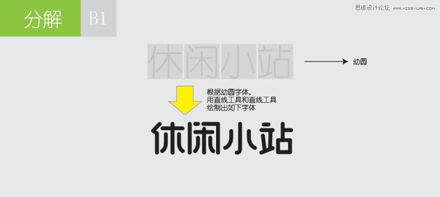 详解休闲小站LOGO设计全过程,PS教程,图老师教程网