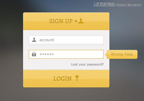 99个漂亮的网页注册和登录页设计PSD素材,PS教程,图老师教程网