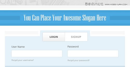 99个漂亮的网页注册和登录页设计PSD素材,PS教程,图老师教程网