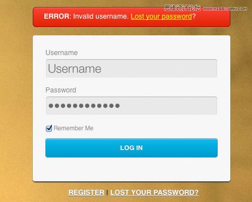 99个漂亮的网页注册和登录页设计PSD素材,PS教程,图老师教程网