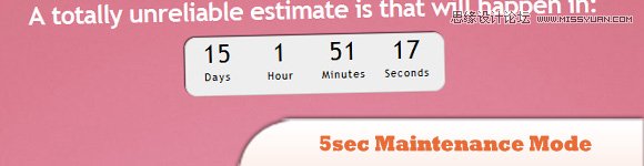 10款精致的jQuery倒计时插件推荐,PS教程,图老师教程网
