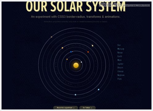 16个天马行空令人印象深刻的CSS3&HTML5实例,PS教程,图老师教程网