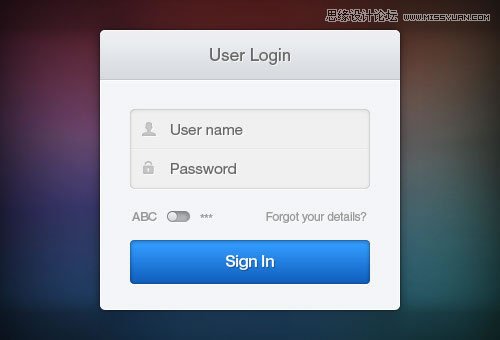 99个漂亮的网页注册和登录页设计PSD素材,PS教程,图老师教程网