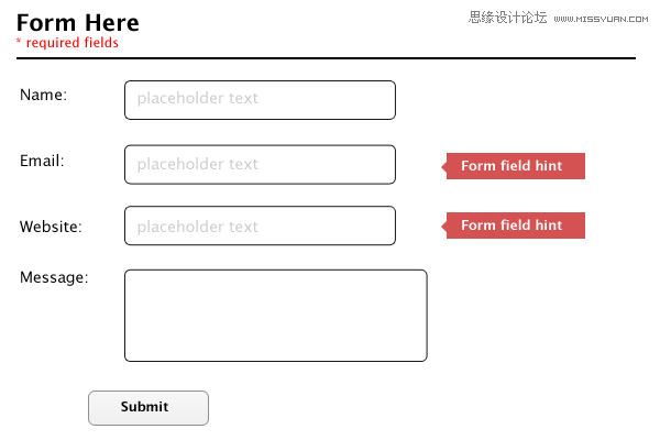 让你的表单升级到CSS3和HTML5客户端验证,PS教程,图老师教程网