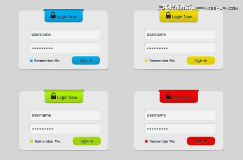 99个漂亮的网页注册和登录页设计PSD素材,PS教程,图老师教程网