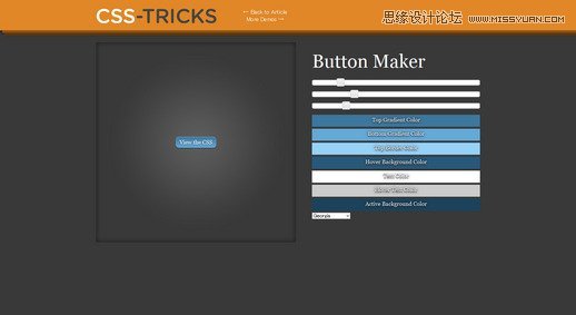 漂亮的CSS按钮样式集以及在线生成工具,PS教程,图老师教程网