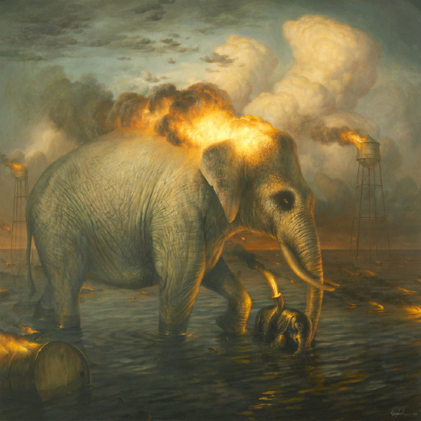 Martin Wittfooth 超现实主义插画作品欣赏