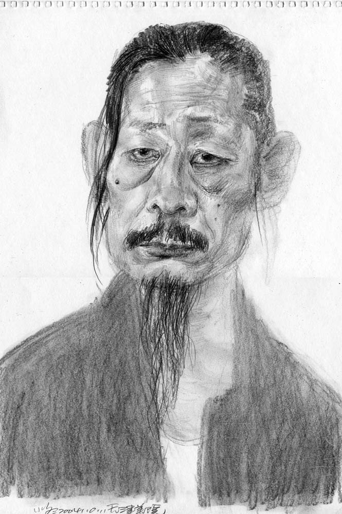 于小冬人物素描画作品