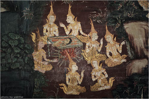 Wat Kongkaram印度寺庙壁画