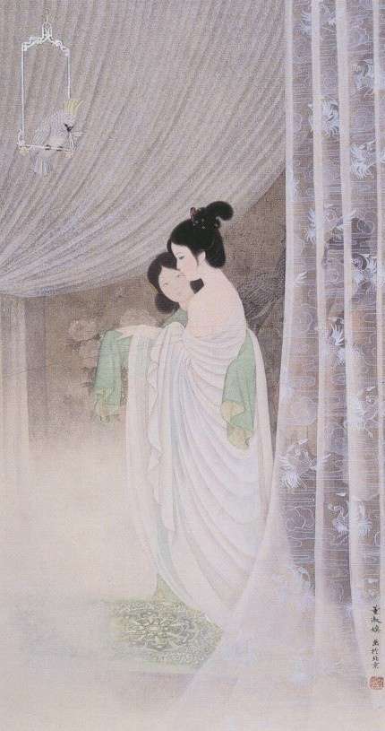 大师国画仕女图