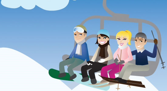 My Snow Buddy - Illustration Example In Web Design