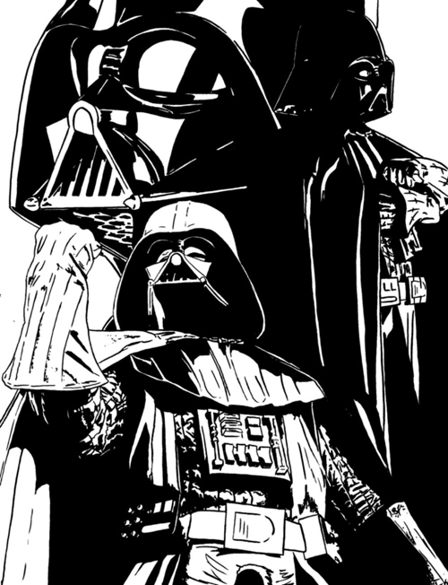 星球大战Darth Vader(黑武士)插画设计欣赏