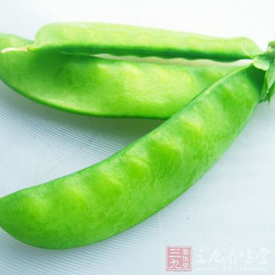 荷兰豆适量，淡煮常吃，应用于气血虚弱