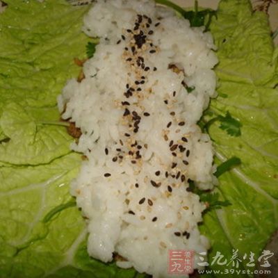 白菜包饭的制作方法