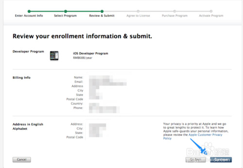 苹果iOS7开发者账号注册申请教程